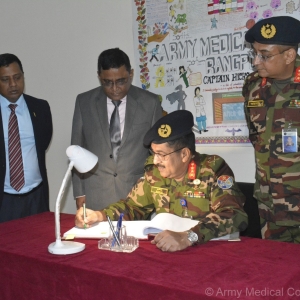 Visit of Major General Kazi Md. Rashid-un-Nabi to the College